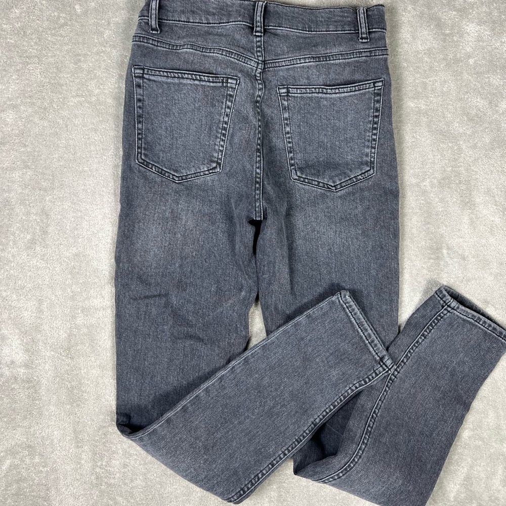 Reformation Jeans Womens 26 High Rise Skinny Leg Gray Wash Gibson Grunge Denim - Picture 5 of 9